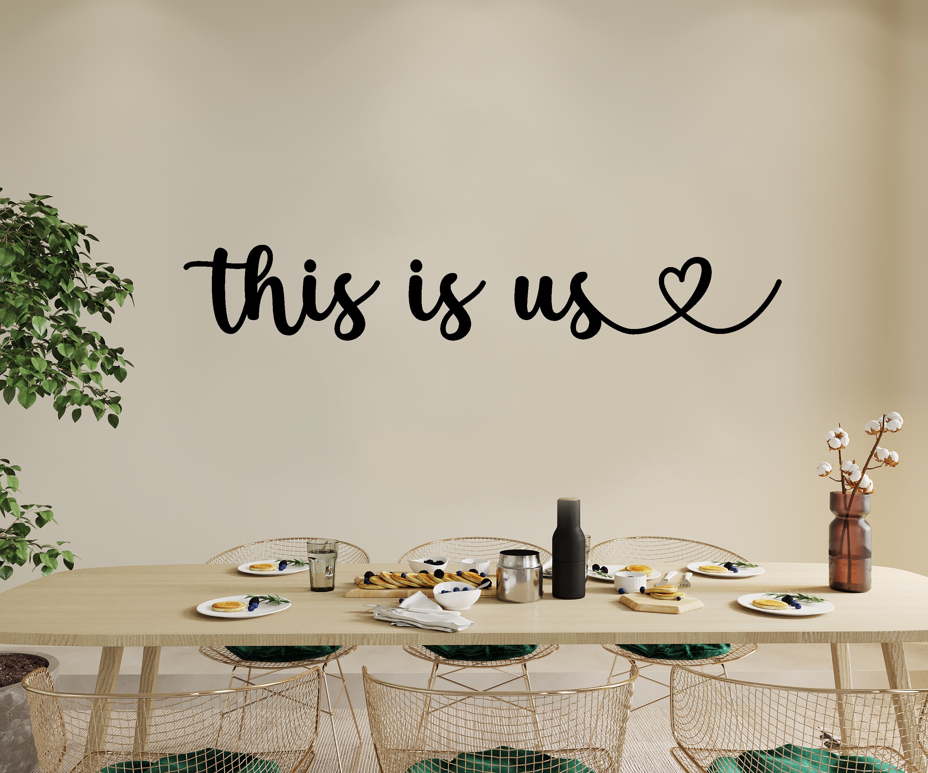 This is us Vinyl Decal for Wall Removable Vinyl Wall Etsy