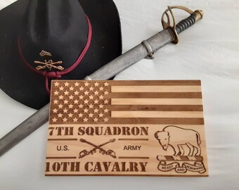 7-10 Cav wooden flag