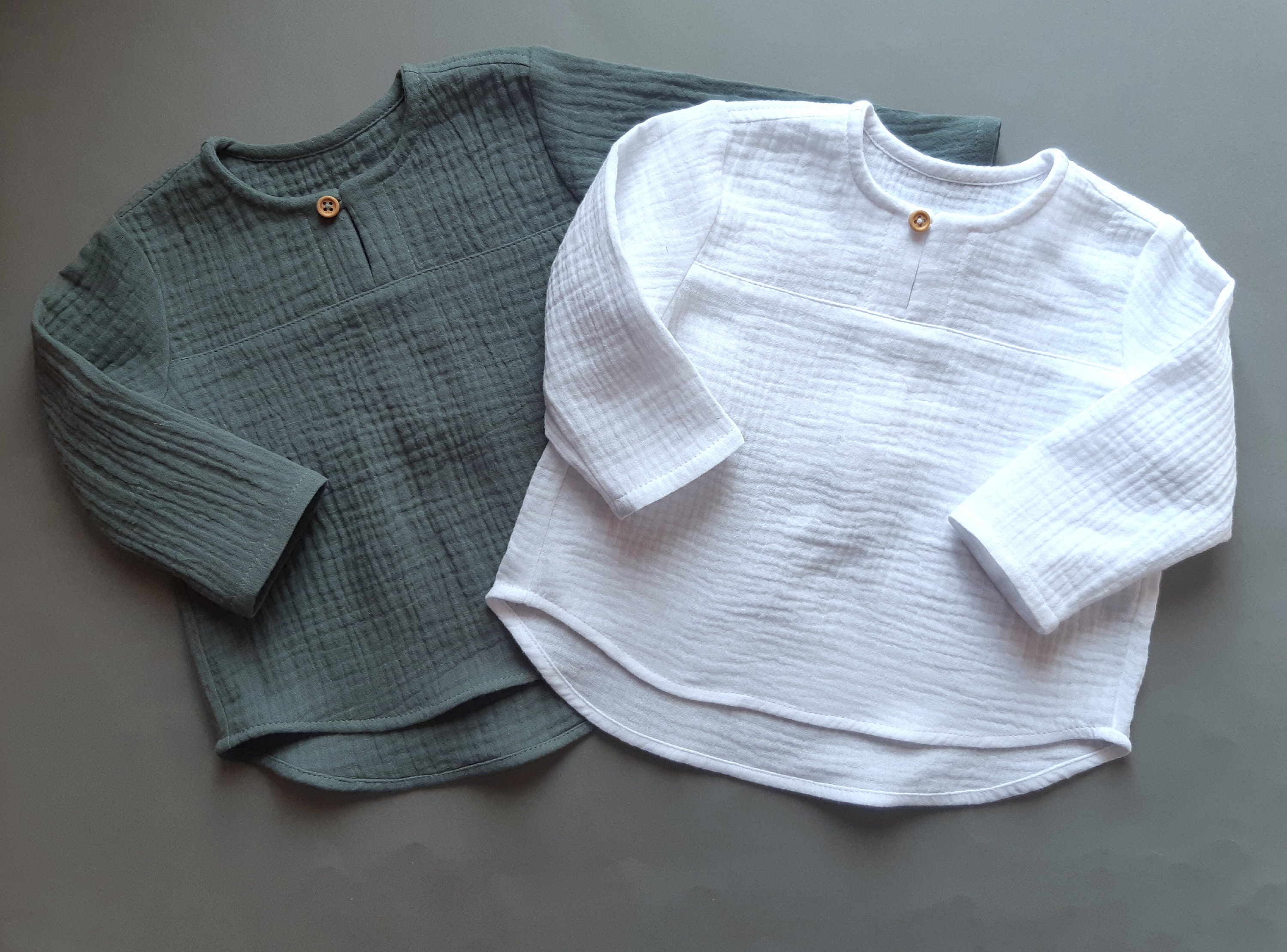 Baby boy muslin shirt Kids cotton clothing Boy summer Etsy