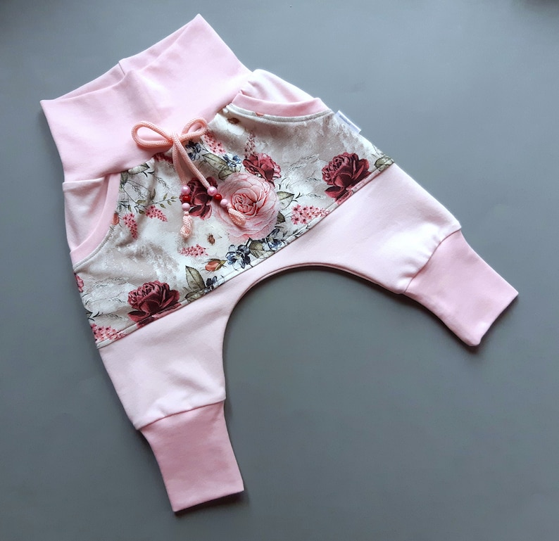 Baby pumphose Joggers pants Fall baby clothing Baby Pants Harem pants Baby leggings Flower pants