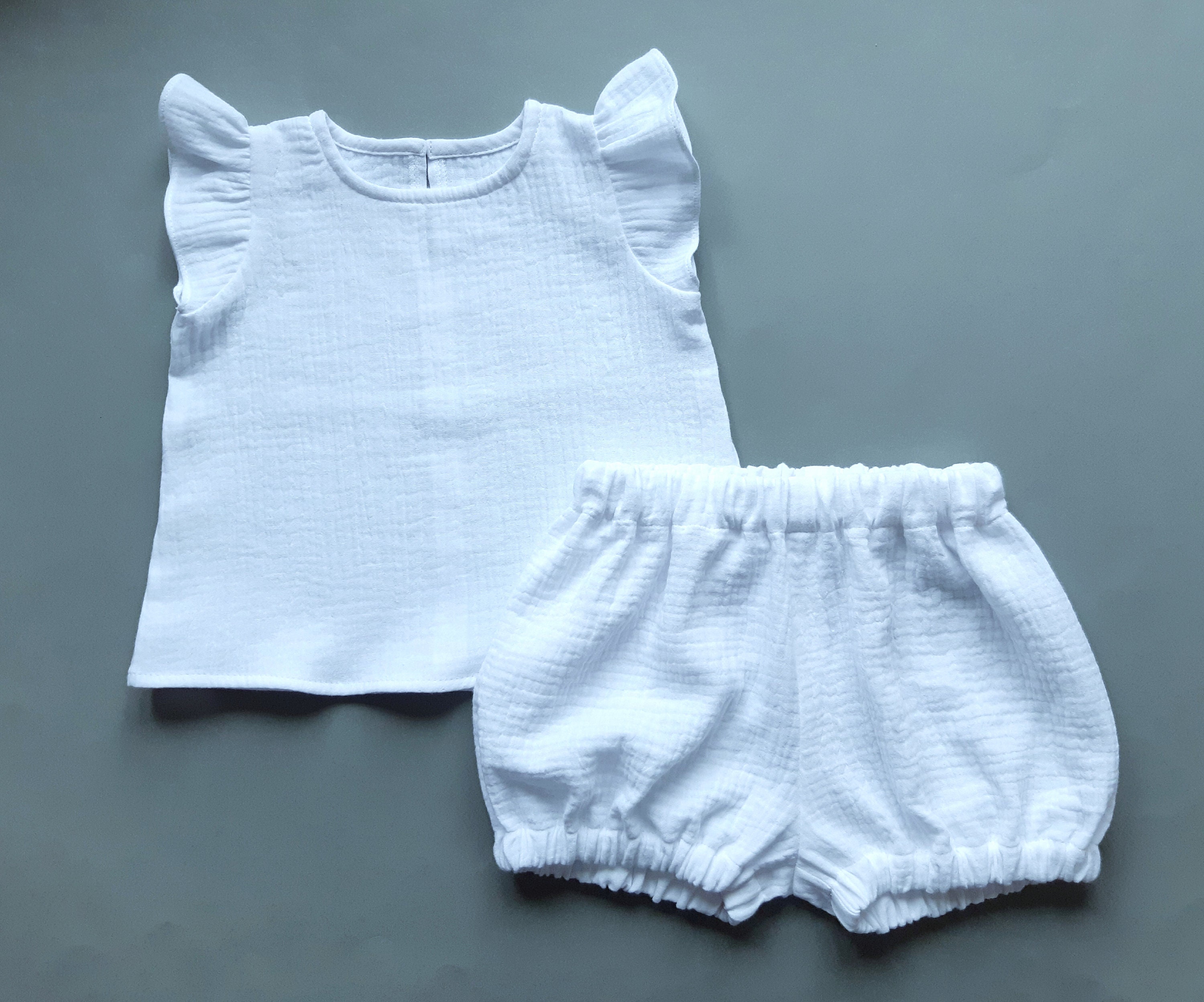 Baby muslin outfit Baby shirt and bloomer Children's Etsy