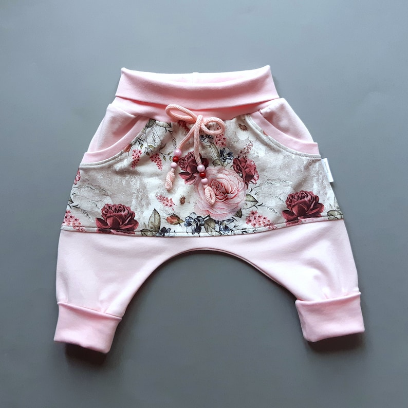 Baby pumphose Joggers pants Fall baby clothing Baby Pants Harem pants Baby leggings Flower pants