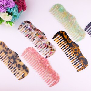 Hair Comb In Tortoise Shell, Acetate Resin Comb,Rainbow Hair Comb,Hair Accessory, Mothers Day Gift, Birthday Gift, Accessories