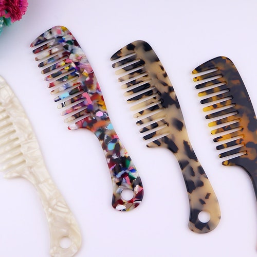 Hair Comb in Tortoise Shellcellulose Acetate Resin Etsy