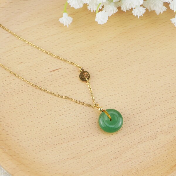 Green Jade Necklace - Etsy