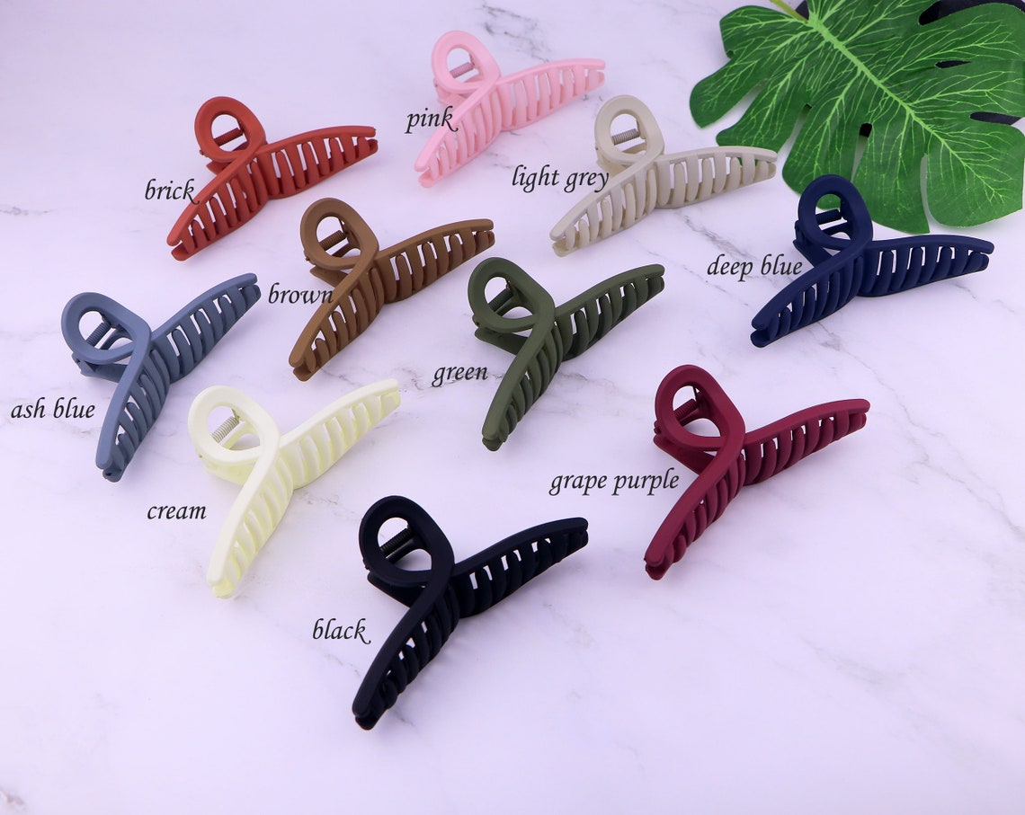 Extra Large Matte Hair Claw Clip Jumbo Hair Claw Clips pour Etsy France