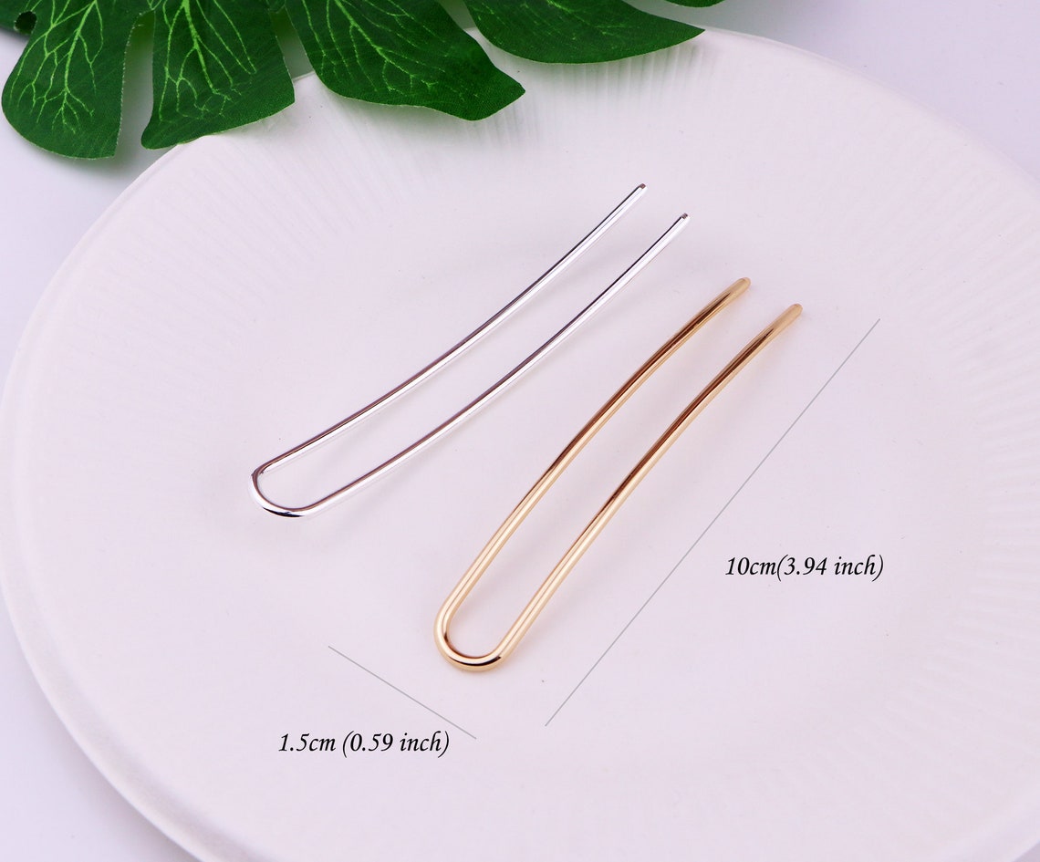 Brass Hair Pin Collection French Hair pin Brass Hair Fork Etsy