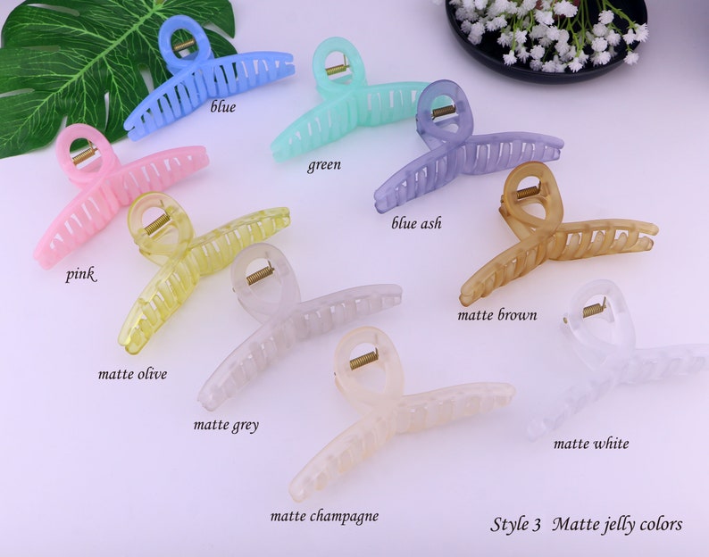 Extra Large Matte Hair Claw Clipjumbo Hair Claw Clips for Etsy