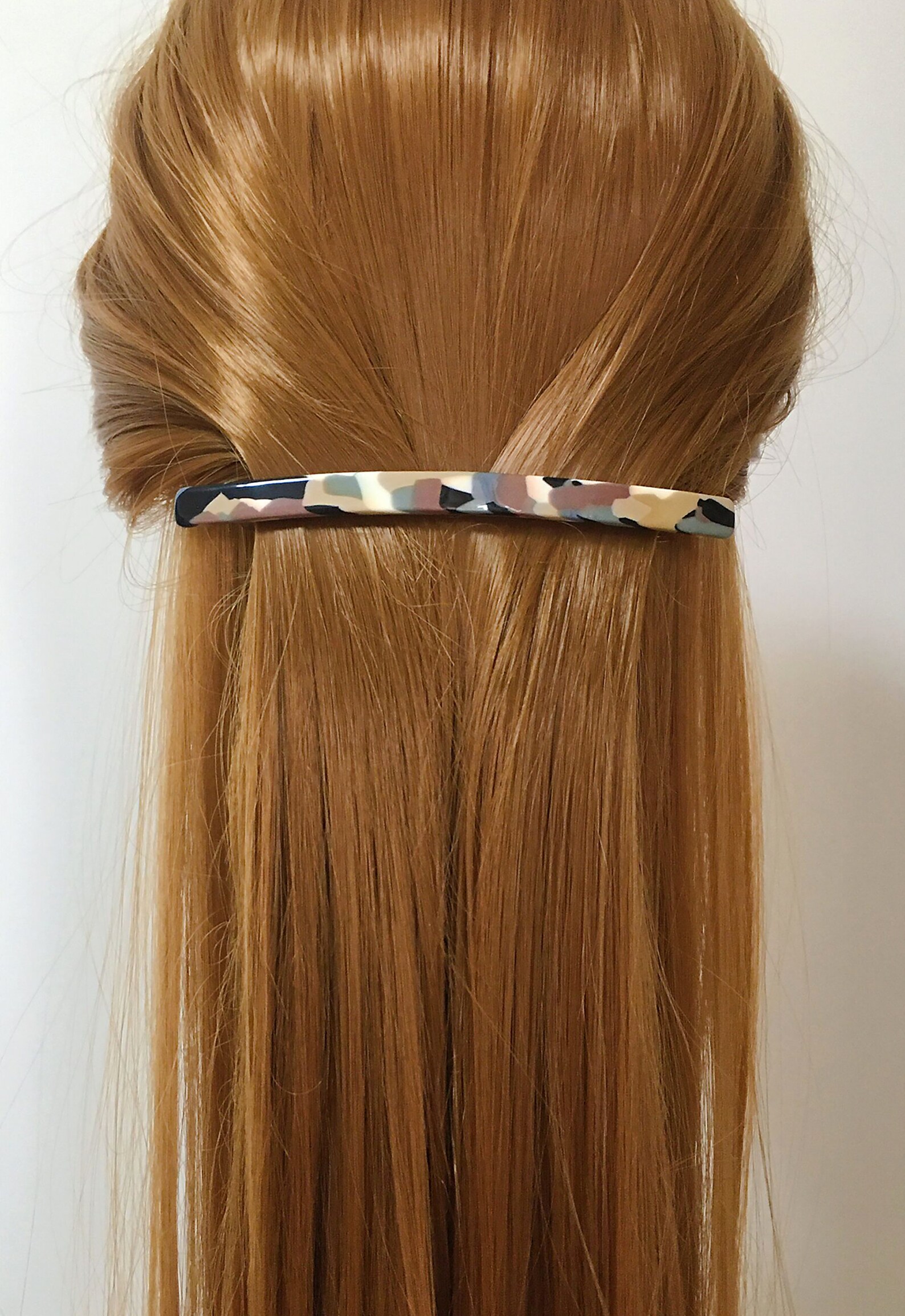 Long Bar Double Clasp NonSlip French Hair Barrettes For Etsy