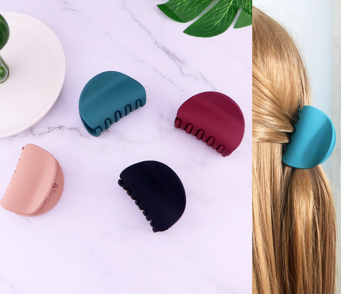 Small/Mid Large Matte Hair Claw ClipHair Claw Clips For Thin Etsy
