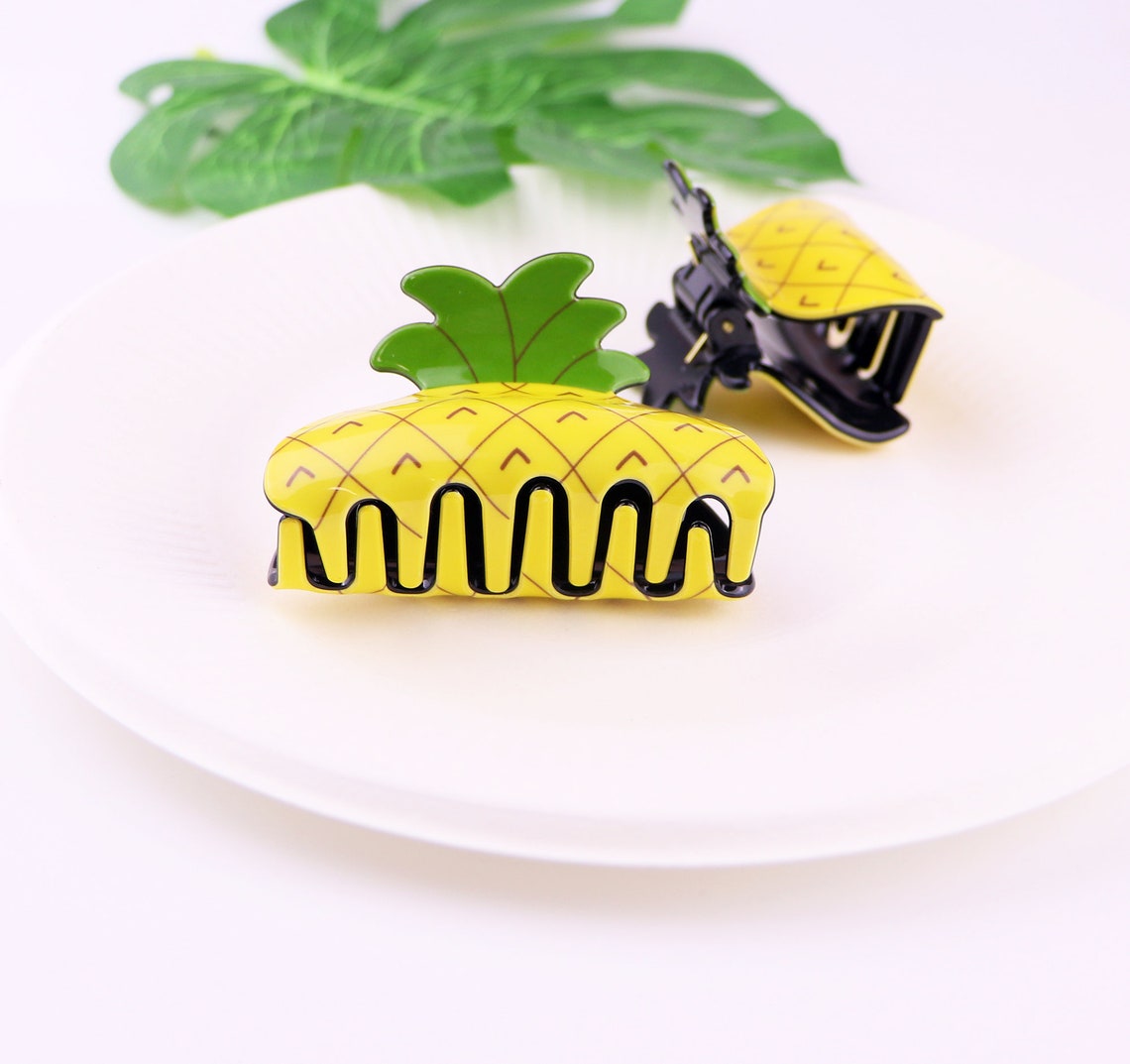Large/Small Pineapple Hair Claw Clip Pineapple Hair Etsy