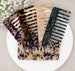 Hair Comb In Tortoise Shell,Cellulose Acetate Resin Comb,Marble Comb, Large Tooth Curly Hair Comb,Hair Accessory, Birthday Gifts 