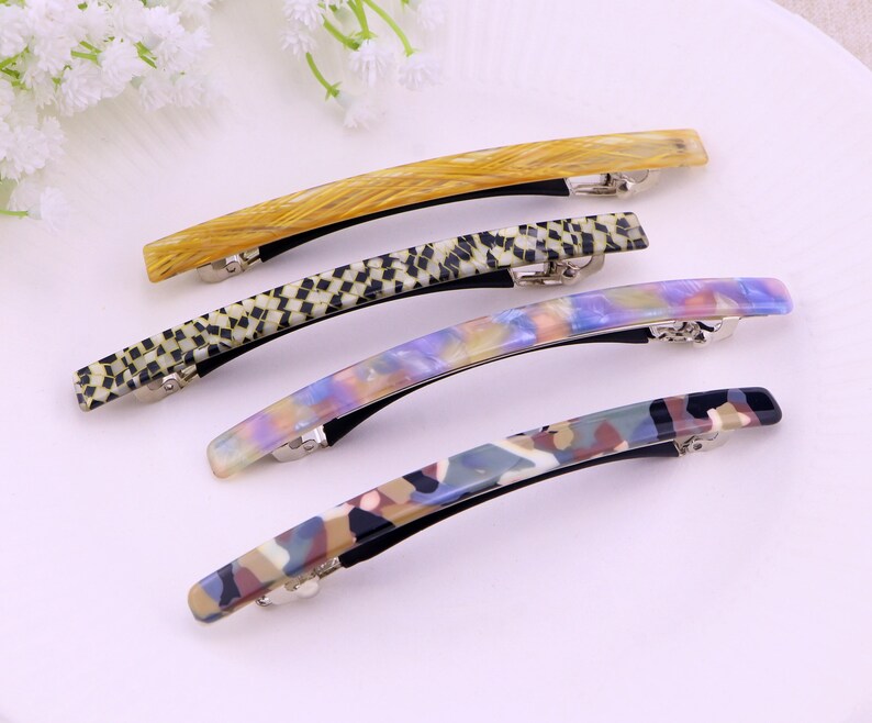 Long Hair Barrette for Thick Hair Thin Hairhair Barrettes Etsy