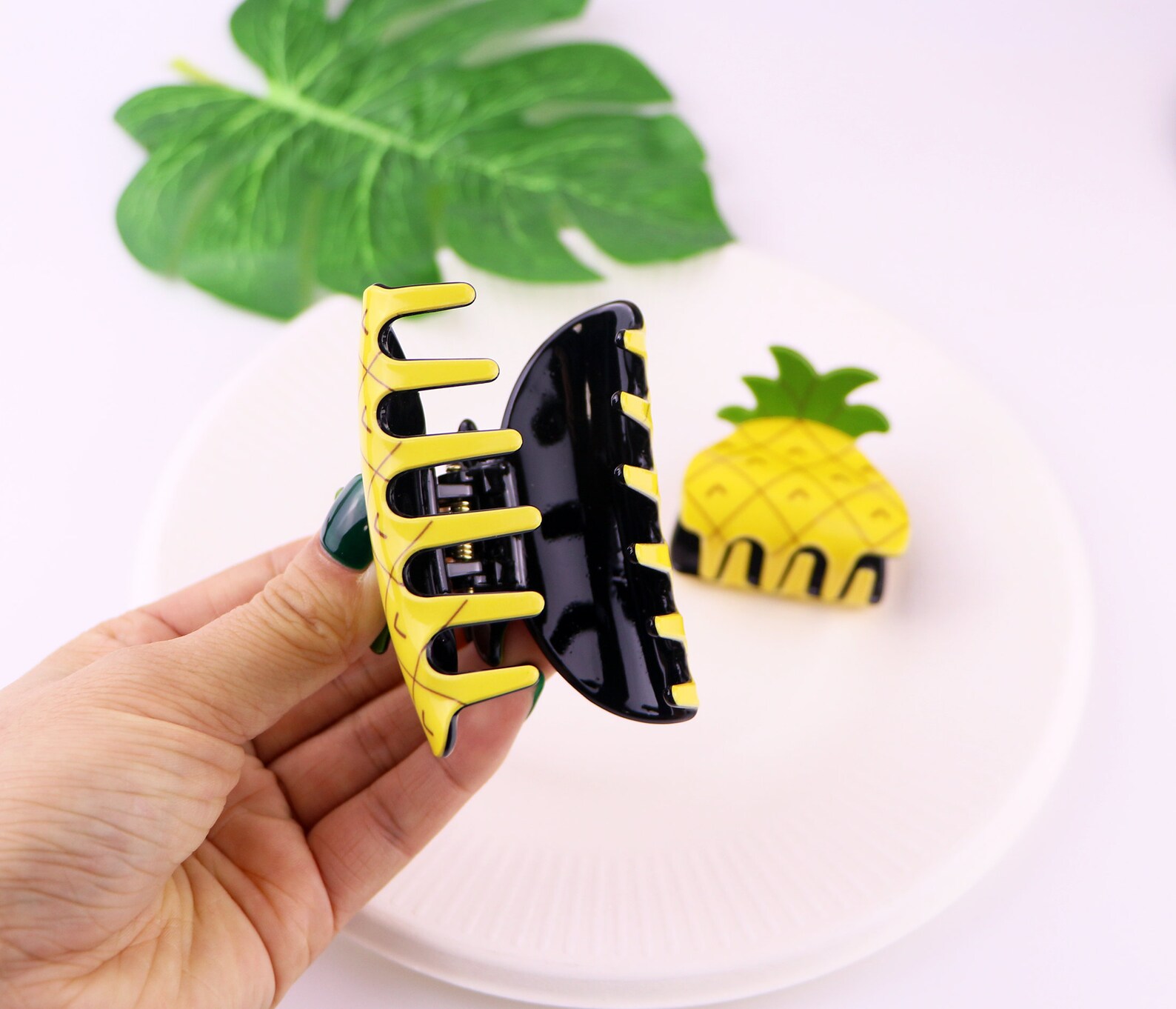Large/Small Pineapple Hair Claw Clip Pineapple Hair Etsy