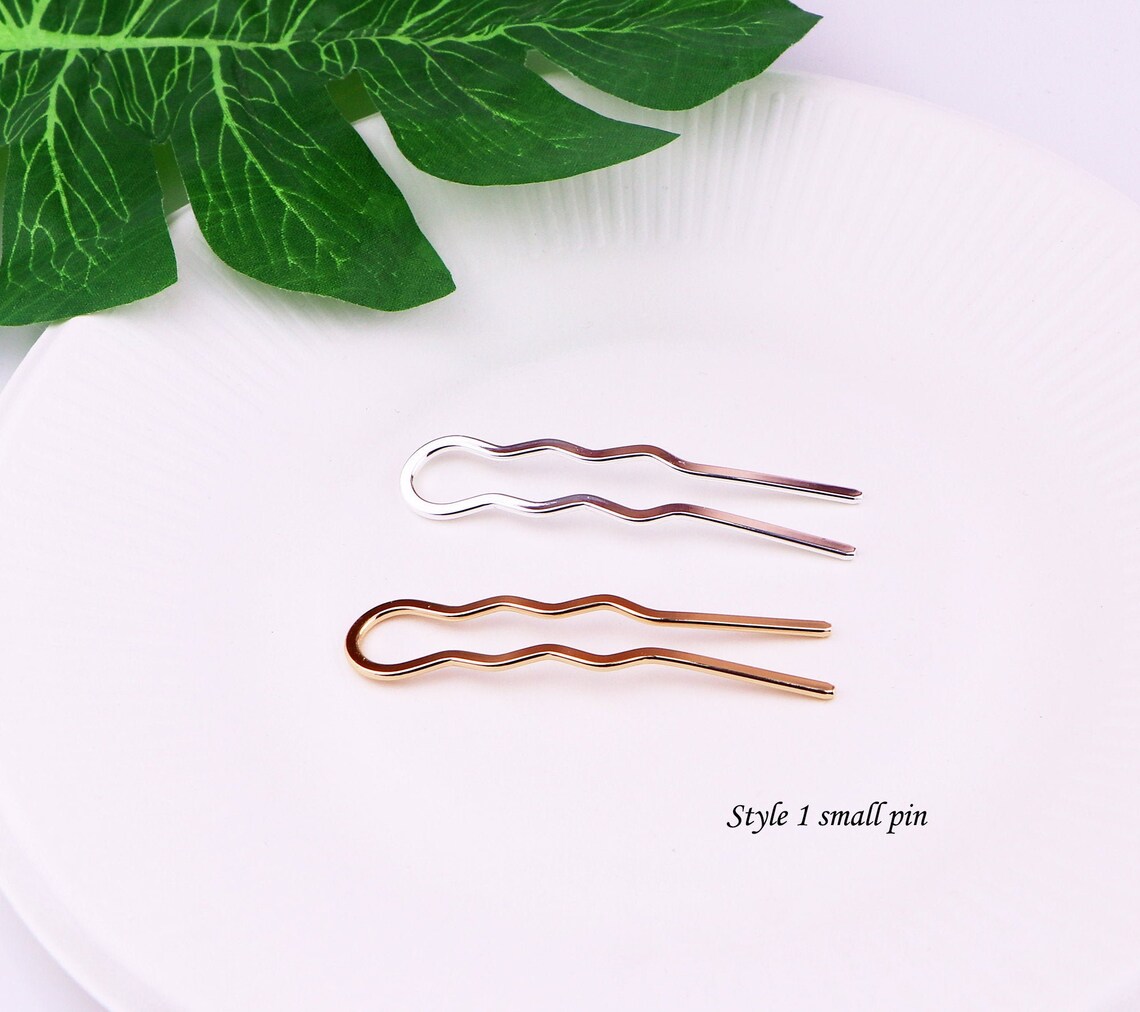 Brass Hair Pin Collection French Hair pin Brass Hair Fork Etsy