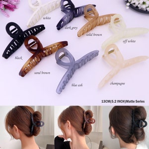Extra Large Matte Hair Claw Clip,jumbo Hair Claw Clips for Thick Hair ...