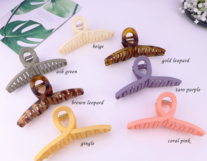 Extra Large Matte Hair Claw Clipjumbo Hair Claw Clips for - Etsy