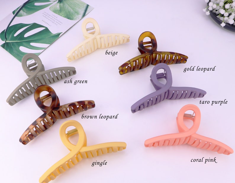 Extra Large Matte Hair Claw Clipjumbo Hair Claw Clips for Etsy