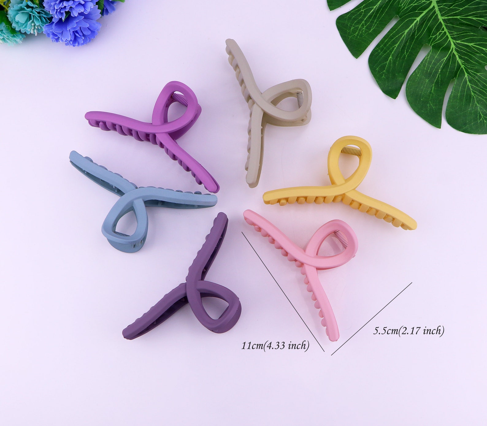 Extra Large Matte Hair ClawHair Claw Clips For Thick Hair Etsy