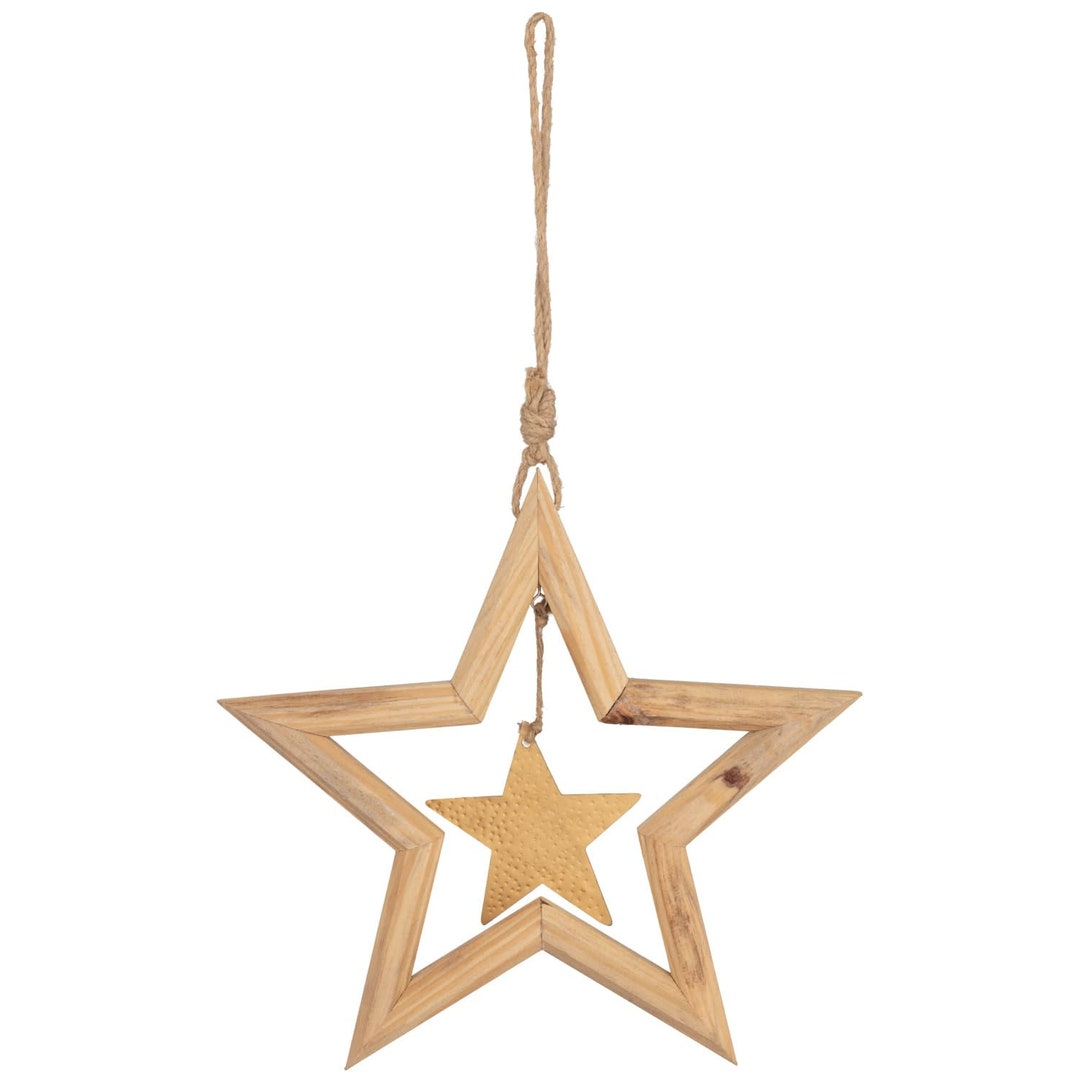 Wooden Star Christmas Star Decorations, Christmas Craft, DIY Christmas