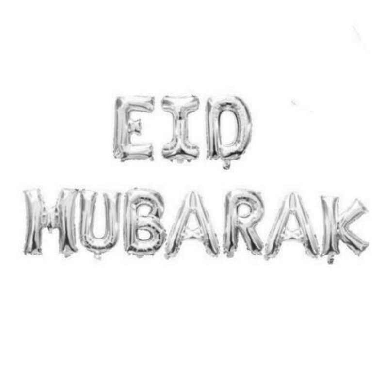 Eid Mubarak Bunting,Gold Silver Round Lanterns /& Gold Confetti Decoration Set
