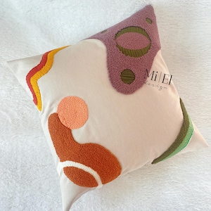 Punch Needle Pillow Case-Custom Design-Room Design-Bohem Decor-Home Decoration-Room Decor-Home Design