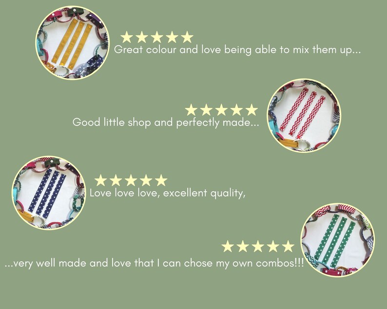 great for kids Plain Orange Fabric Chain Pack of 3 decorate your house Learning tool