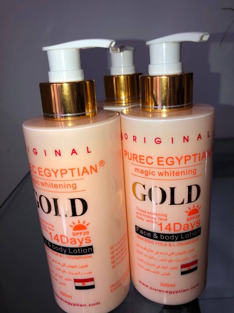 Pure Egyptian Gold Whitening Lotion Body and Face Lotion Etsy