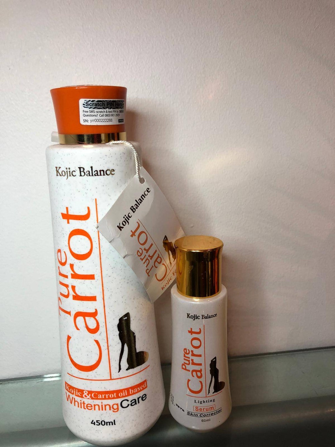 Pure Carrot Gold Kojic Balance Whitening Lotion and Serum Etsy
