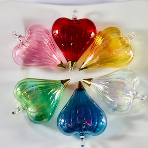 Egyptian hand blown glass ornaments decorative by 14 kart gold glass heart ornaments mouth blown glass ornaments Egyptian decor