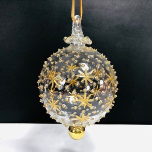 Egyptian hand blown glass Christmas ornament decorative by 14 k gold Egyptian ornaments mouth blown glass ornament Egyptian decor