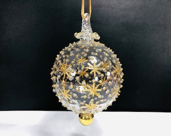 Egyptian hand blown glass Christmas ornament decorative by 14 k gold Egyptian ornaments mouth blown glass ornament Egyptian decor