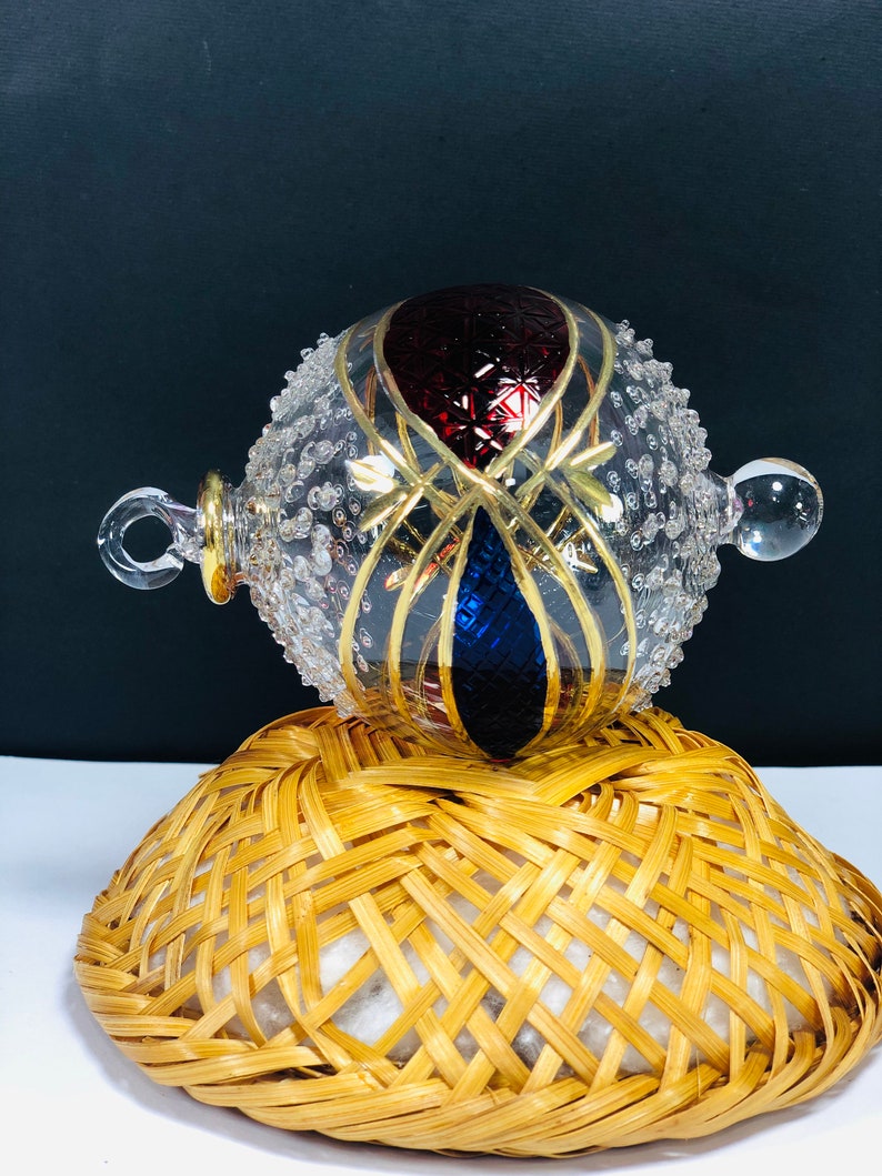 Egyptian Hand Blown Glass Christmas Ornaments Decorative by Etsy