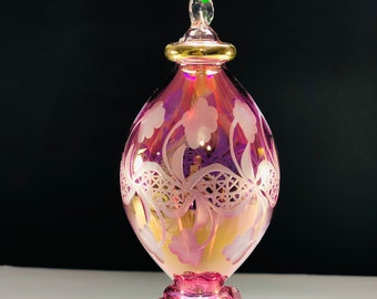 Egyptian hand blown glass Christmas ornament decorative by 14k gold(this price for only one single ornament)