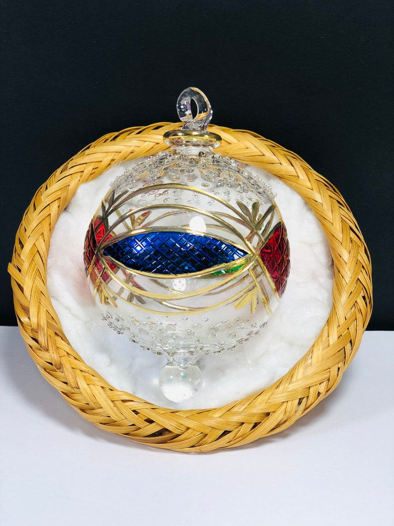 Egyptian Hand Blown Glass Christmas Ornaments Decorative by Etsy