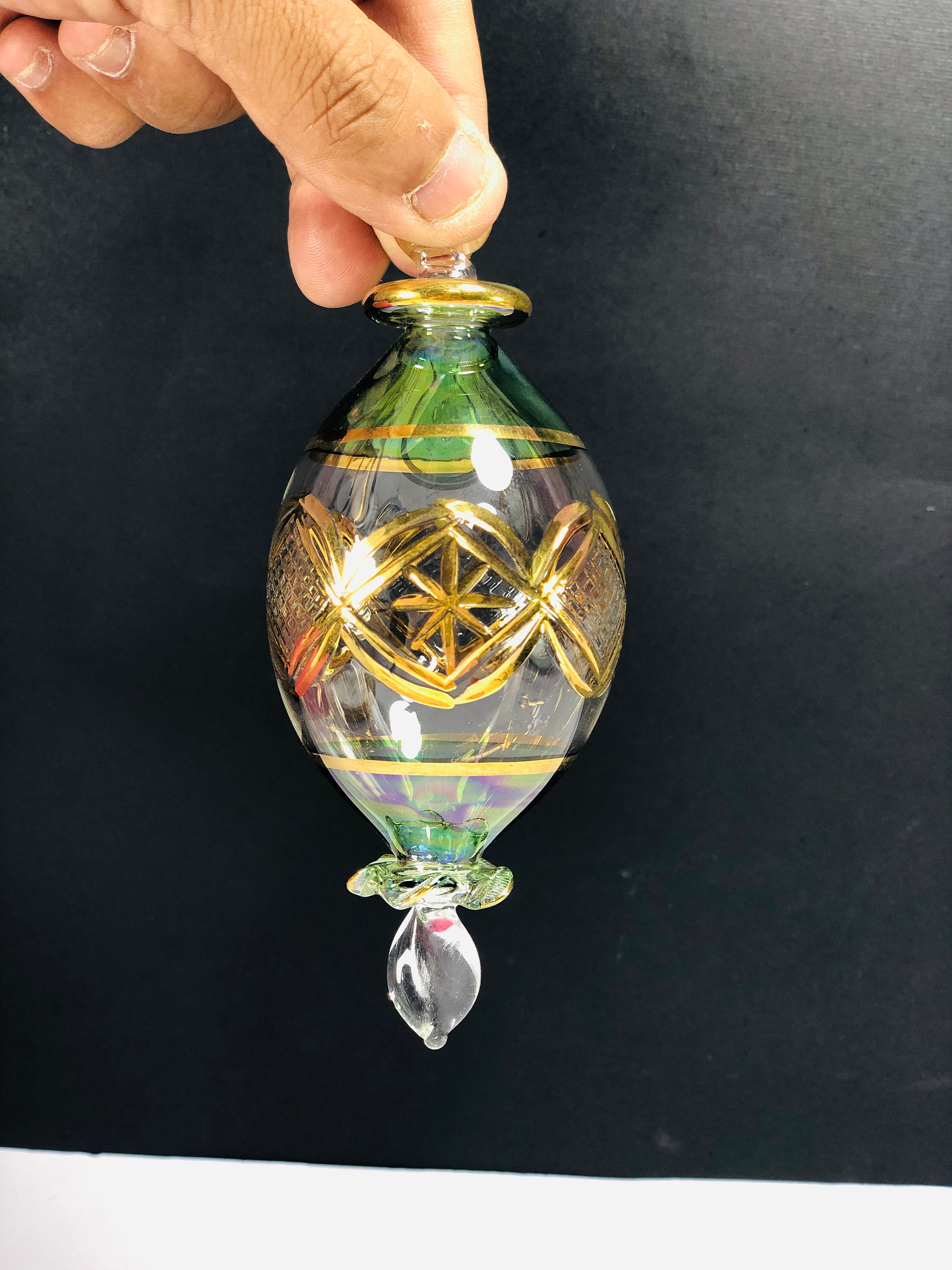 Egyptian Hand Blown Glass Christmas Ornaments Decorative by Etsy