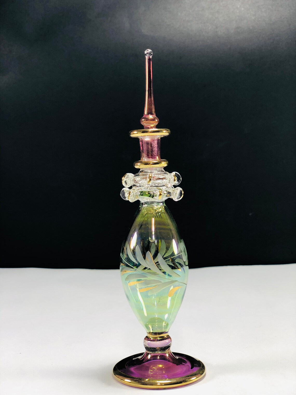 Egyptian Hand Blown Glass Perfume Bottles Decorative by 14k Etsy