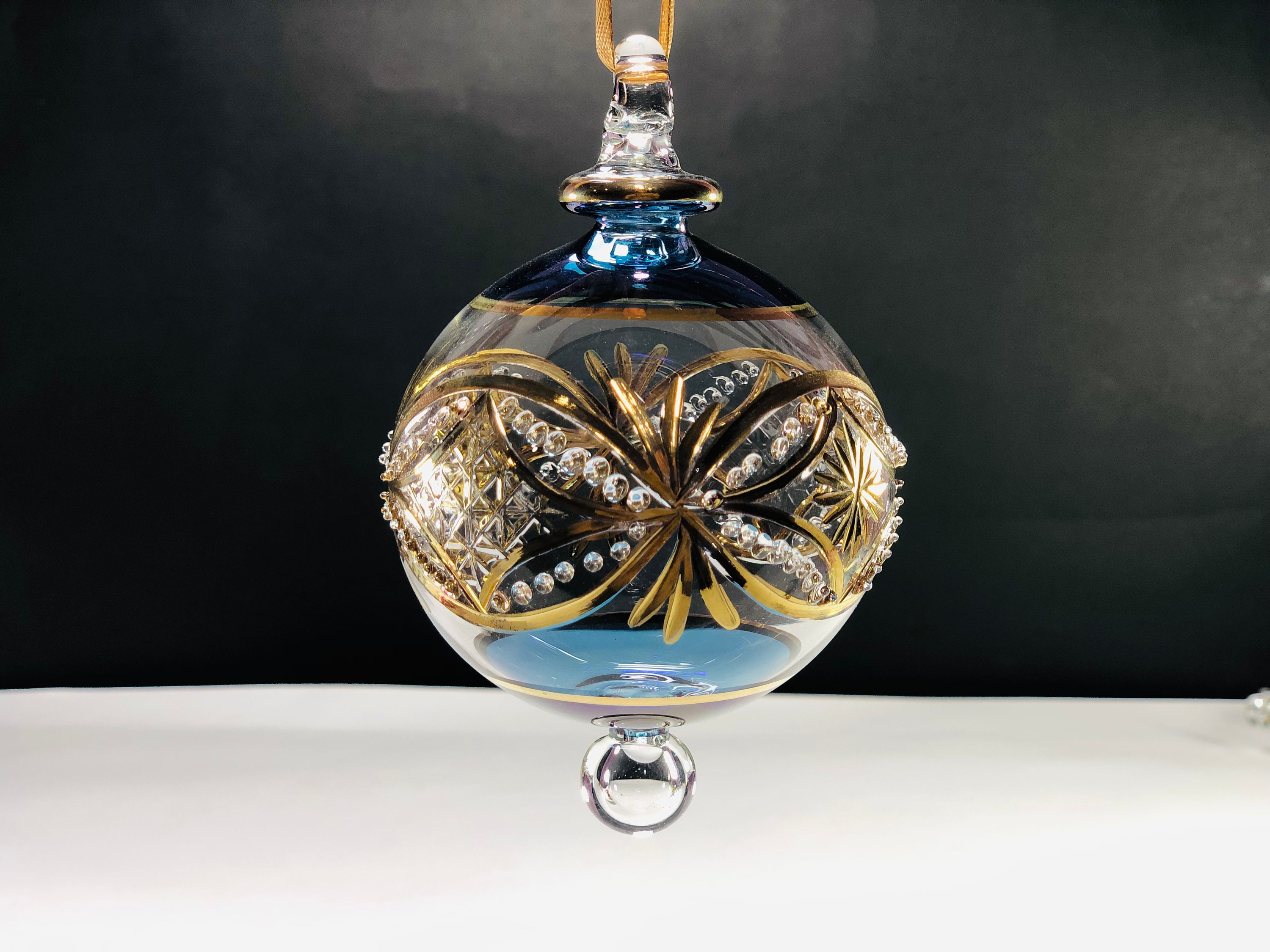 Egyptian hand blown glass Christmas ornaments decorative by | Etsy