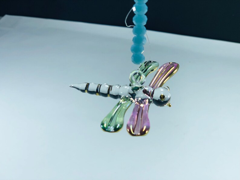 Egyptian hand blown glass dragonfly ornaments decorative by 14 Etsy