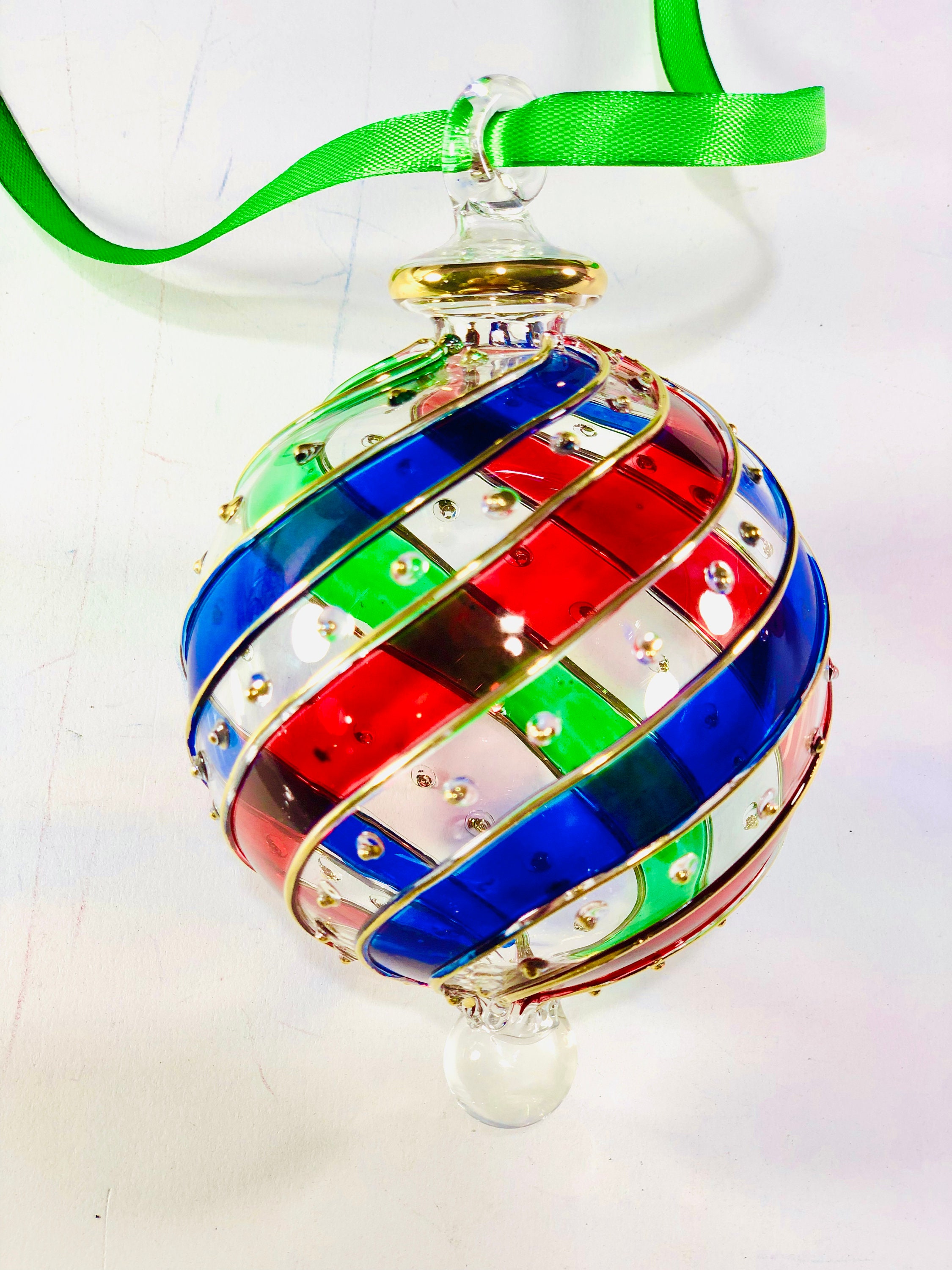 Egyptian Hand Blown Glass Christmas Ornaments Decorative by Etsy
