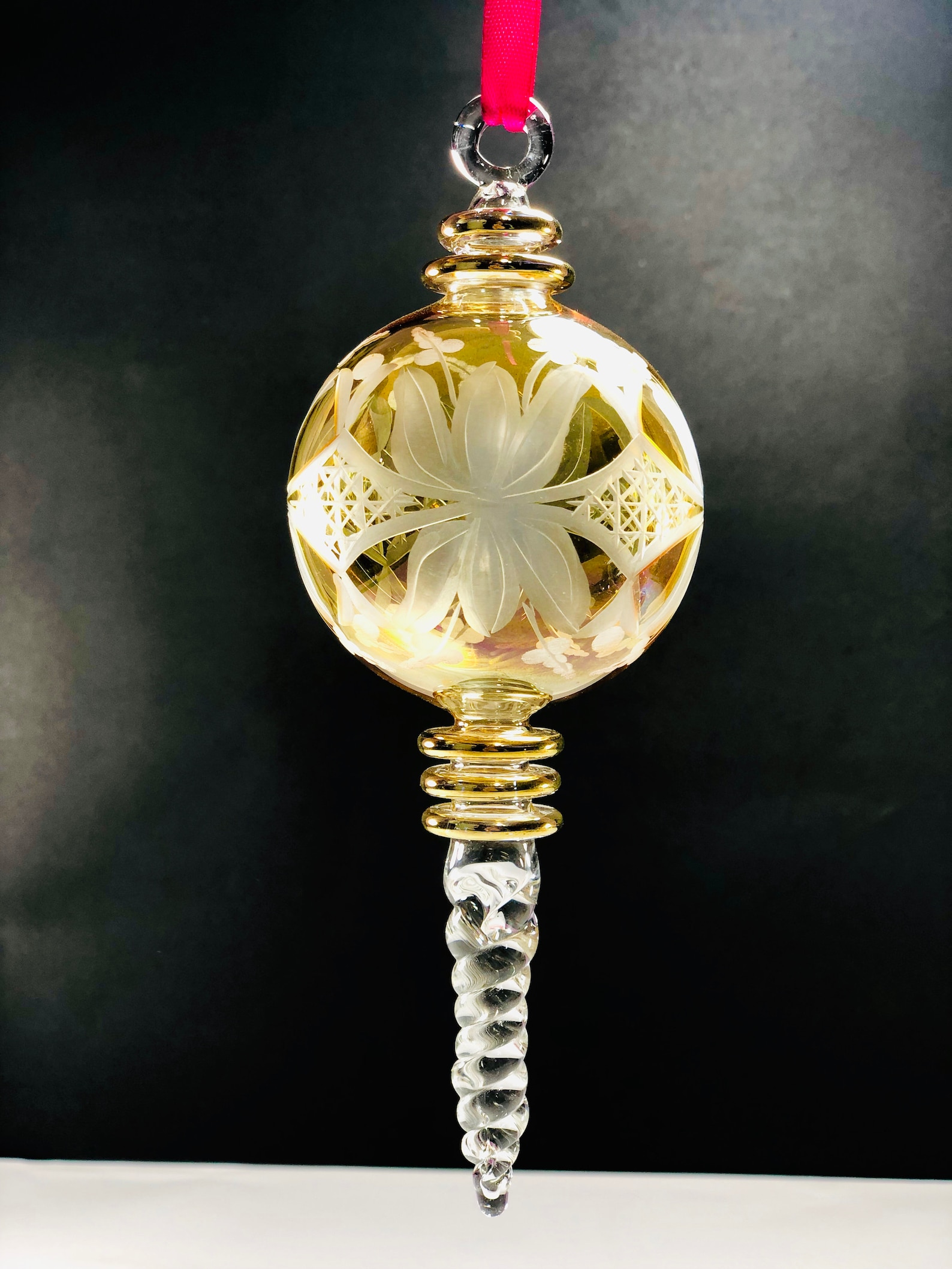 Egyptian Hand Blown Glass Christmas Ornament Decorative by 14k Etsy