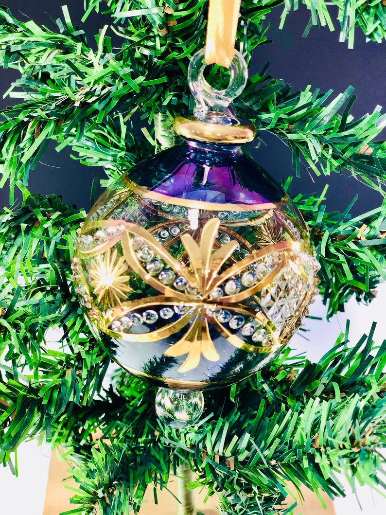 Egyptian Hand Blown Glass Christmas Ornaments Decorative by Etsy