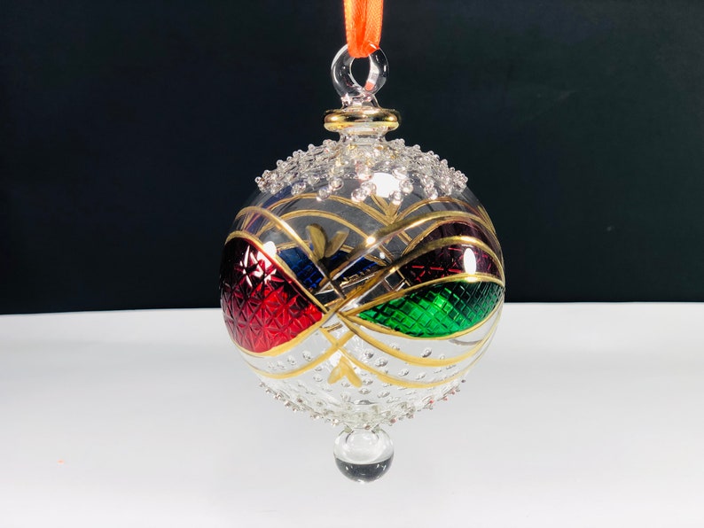 Egyptian Hand Blown Glass Christmas Ornaments Decorative by Etsy