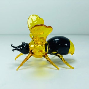 Egyptian hand blown bee hand made fused bee glass figures glass art
