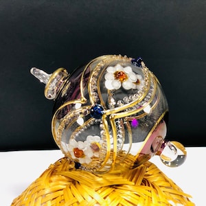 Egyptian hand blown glass Christmas ornaments decorative by 14k gold Egyptian glass Egyptian ornaments mouth blown glass ornament