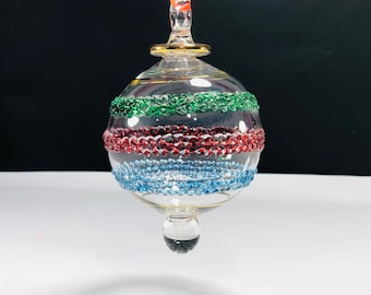 Egyptian hand blown glass Christmas ornament decorative by gold 14 kart ball ornament glass ornaments Egyptian ornaments