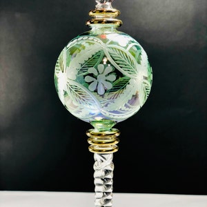 Décoration de Noël égyptienne en verre soufflé à la main décorative en or 14 carats Décorations de Noël égyptiennes en verre Décorations de Noël en verre soufflé à la bouche