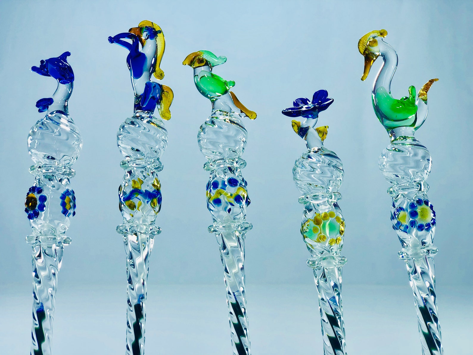 Egyptian Hand Blown Glass Pen Made of Crystal Pyrex Glass by Etsy