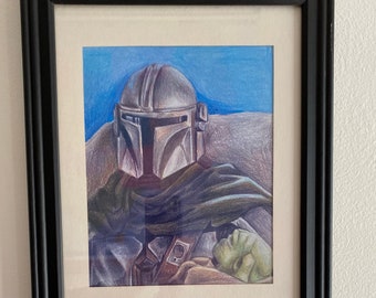 Fan-Made Mandalorian Pencil Sketch Download