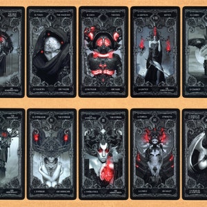 78 Tarot Digital + link Presente | 78 cartas Tarot por Nekro 13 Baralho de Tarot | Baralho de tarô Baixe este baralho instantaneamente e imprima-o em casa!